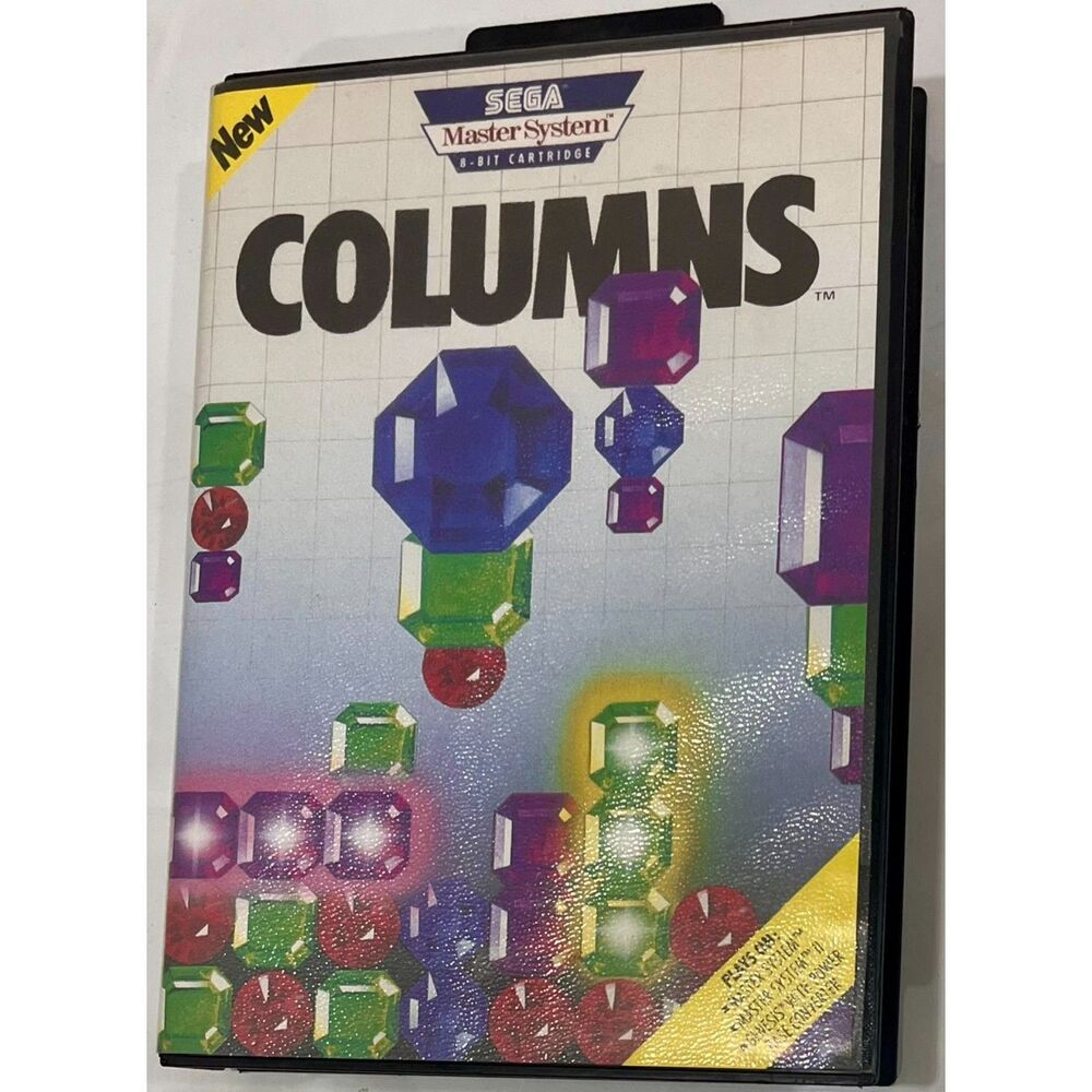 Columns Sega Master System 1988 Box and Cartridge CIB Mint Condition Tested